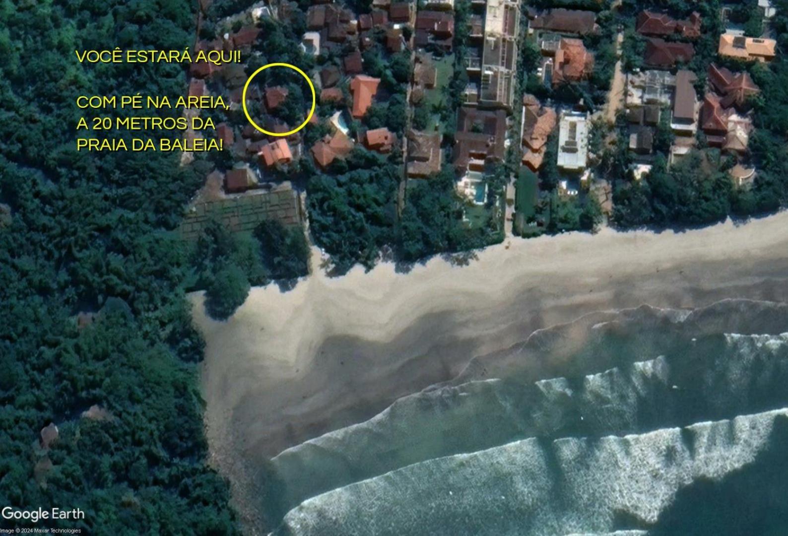 Casa Dos Passaros Na Areia A 20M Da Praia Da Baleia Com 3 Suites E 1 Dorm, Com Ar Condicionado, Wifi, Smart Tv, Cozinha Completa E Churrasqueira São Sebastião Exterior foto